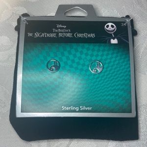 Tim Burton’s The Nightmare Before Christmas Jack& Sally Sterling Silver Earrings